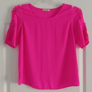 "Skies Are Blue"  Pink Blouse